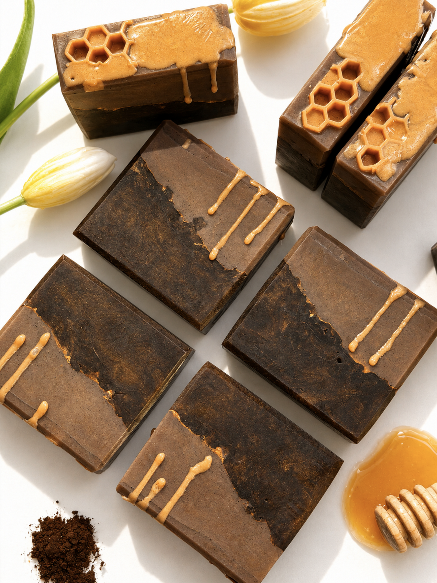 Handcrafted Bar Soap | chocolate honey drizzle