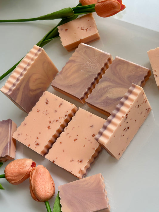 Shea Butter & Goat Milk Soap Batch | salted mimosa