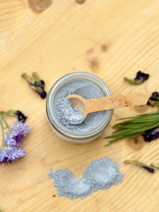 Blue Dream Clay Mask | butterfly pea flower, cornflower, lavender + blue spirulina