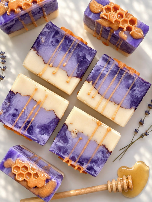 Handcrafted Bar Soap | violet honey crumble