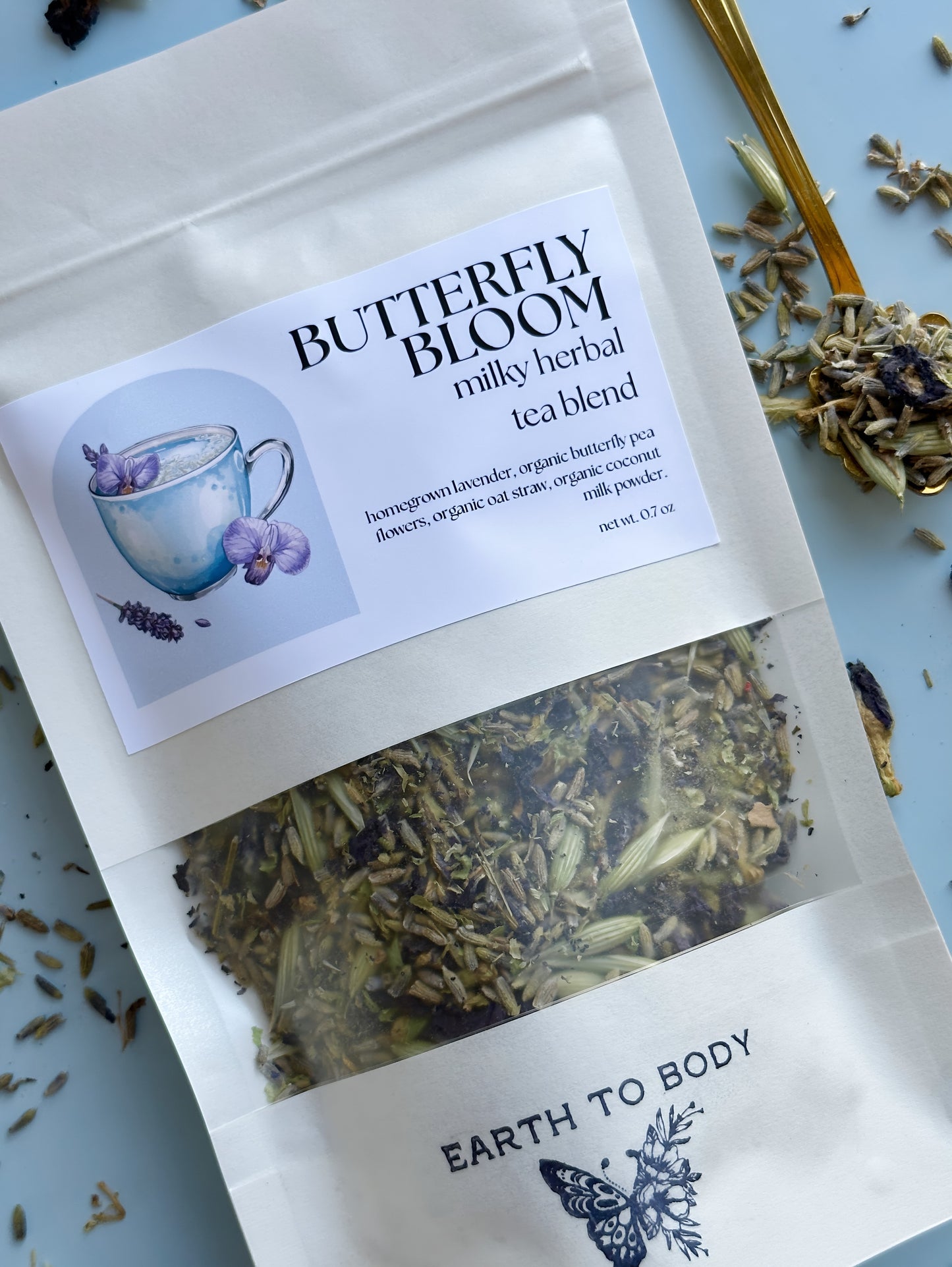 Milky Herbal Tea Blend | butterfly bloom