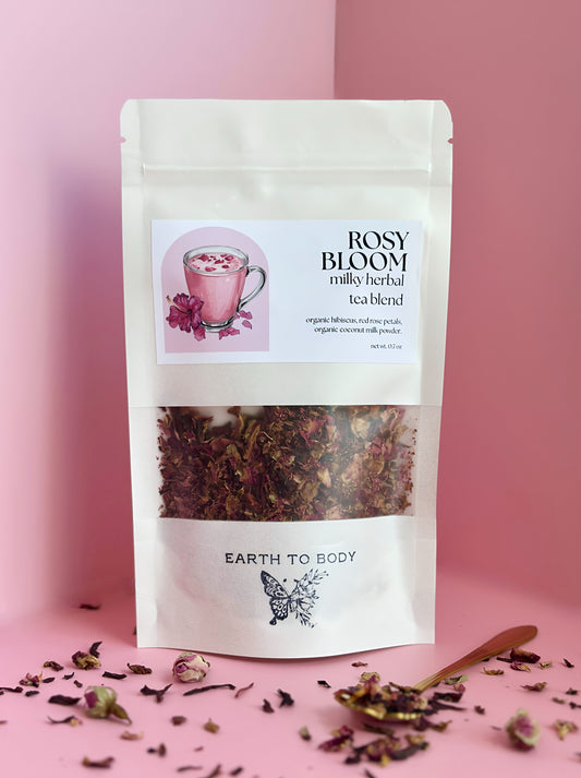 Milky Herbal Tea Blend | rosy bloom
