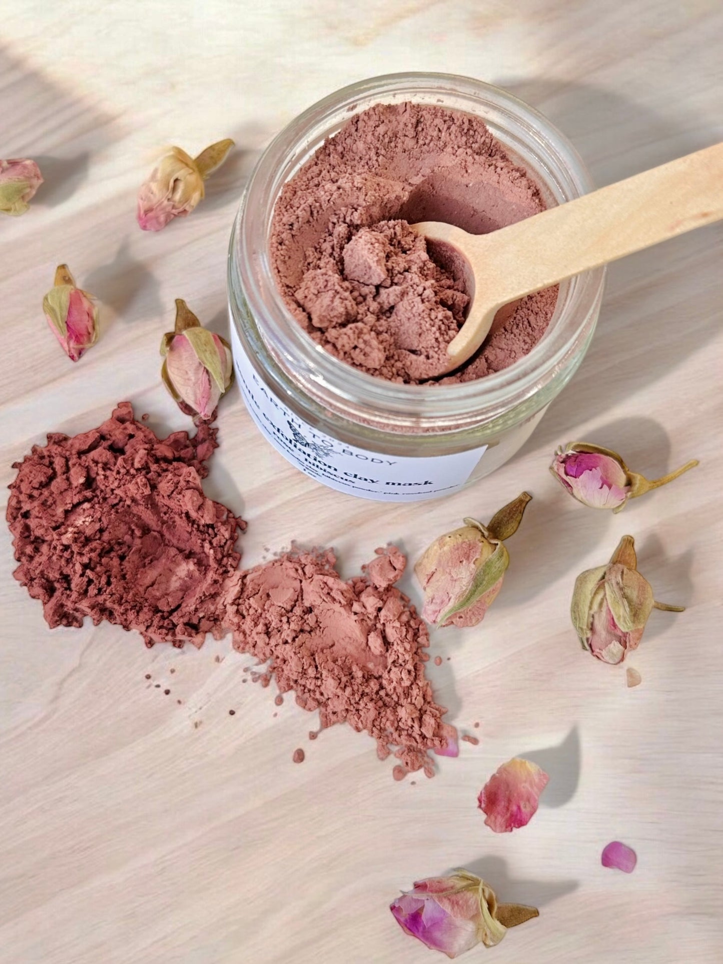 Gentle Exfoliation Clay Mask | rose + hibiscus
