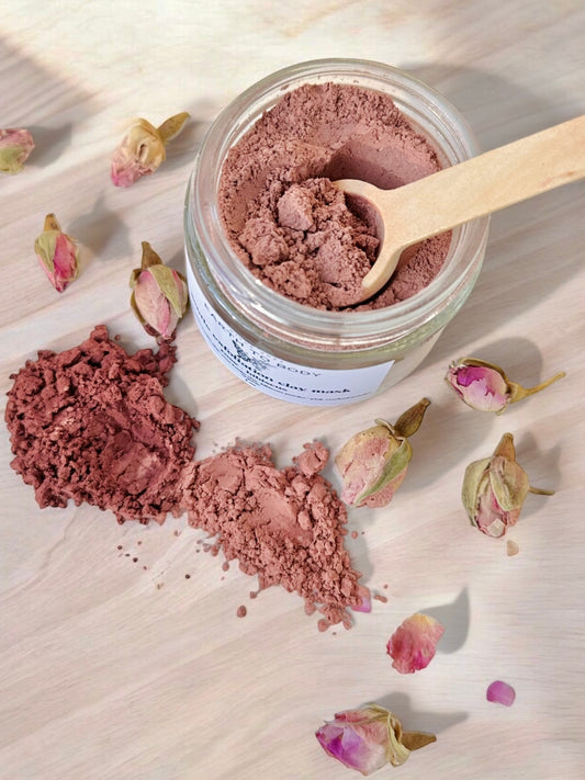 Gentle Exfoliation Clay Mask | rose + hibiscus