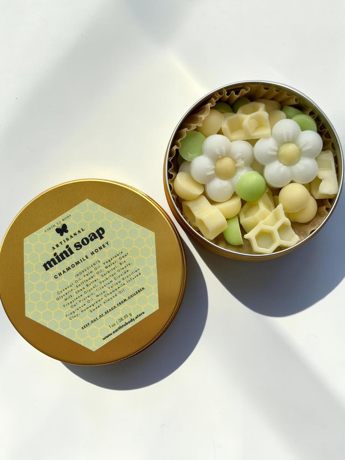 Handcrafted Mini Soap | chamomile honey