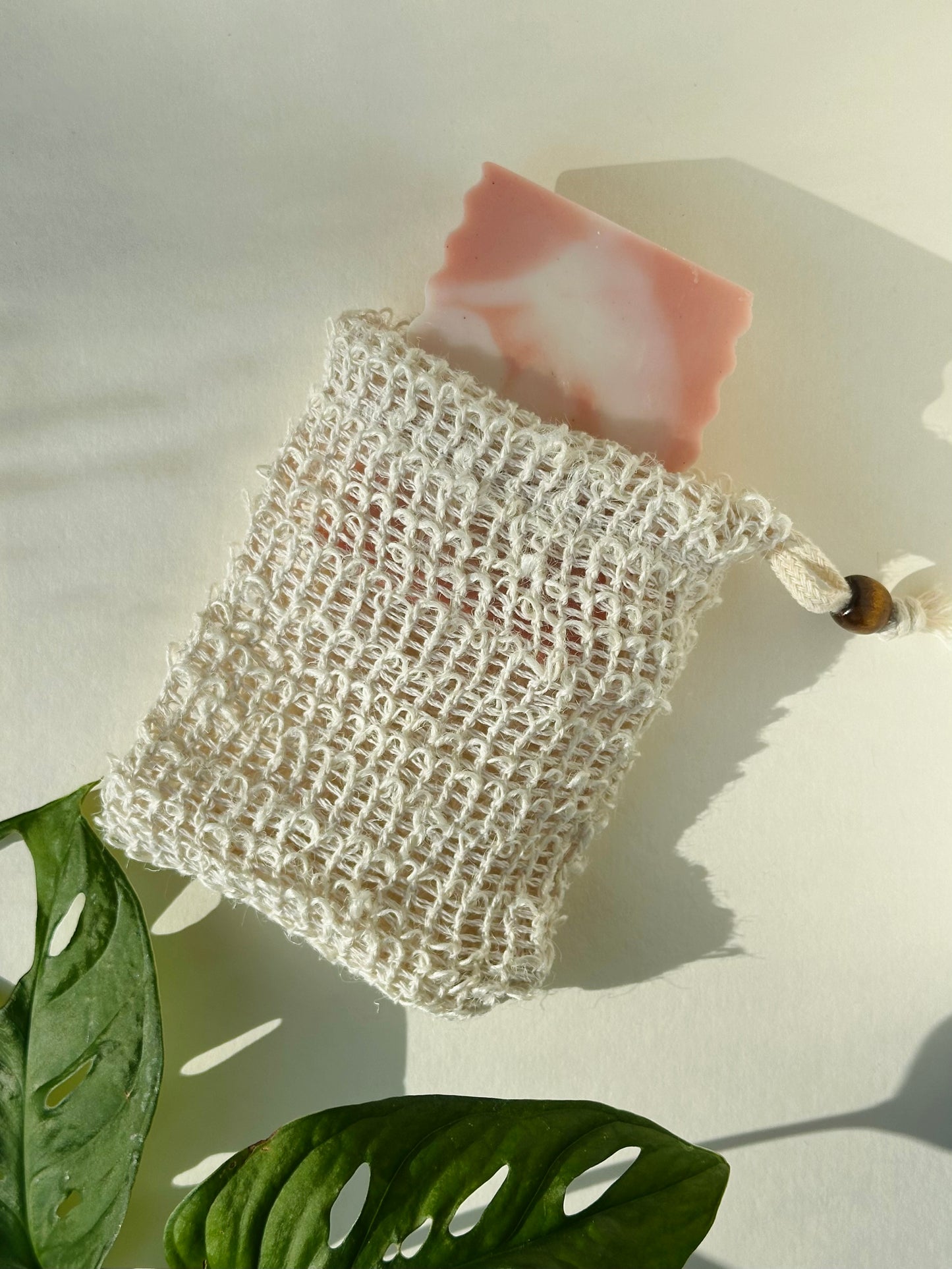 Reusable Soap Exfoliating Bag | natural sisal fiber