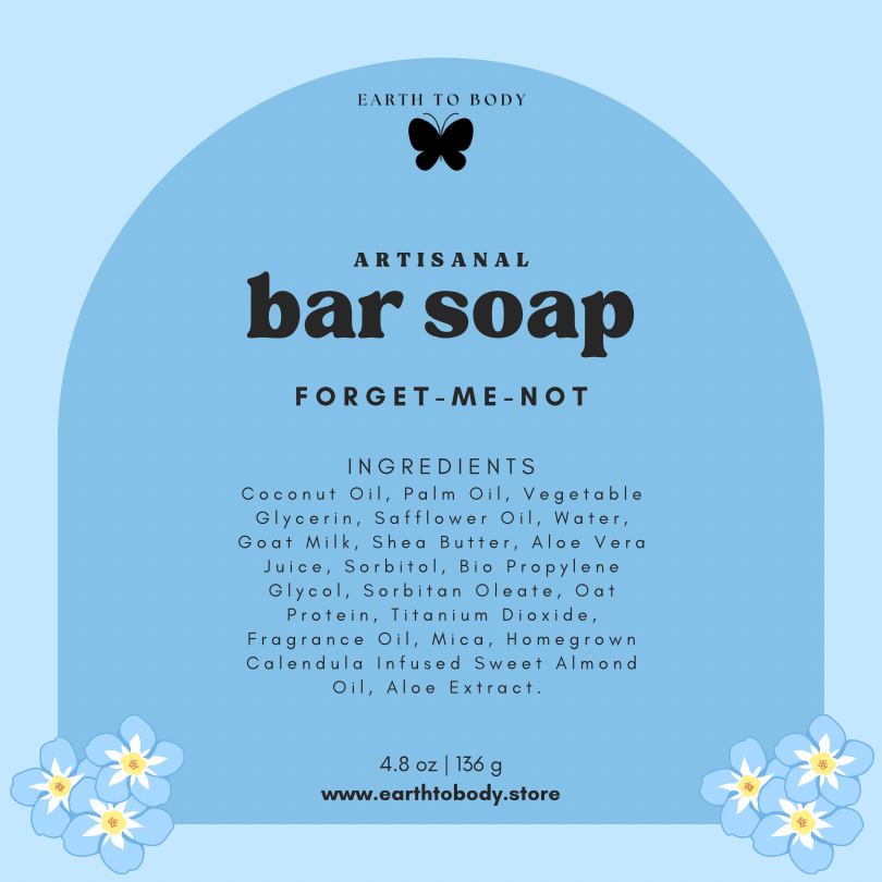 Handcrafted Bar Soap | forget-me-not