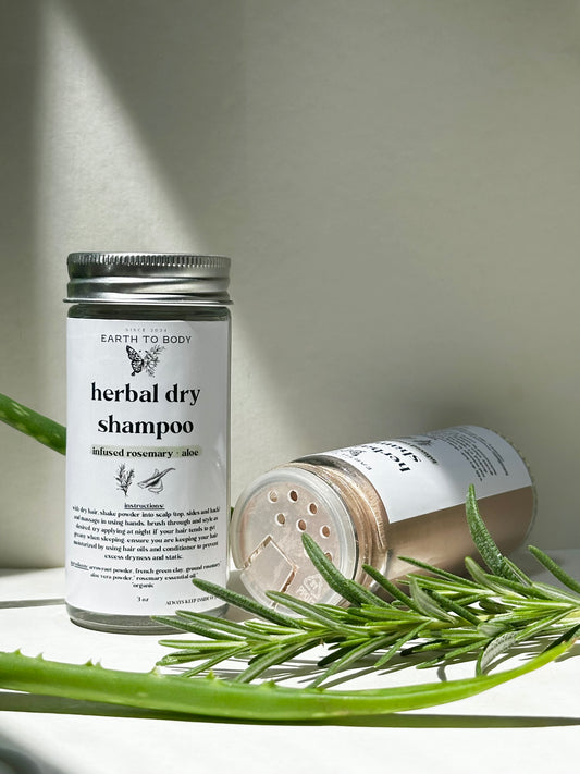 Herbal Dry Shampoo | infused rosemary + aloe