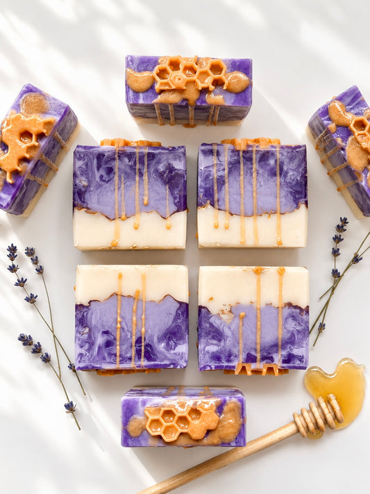 Handcrafted Bar Soap | violet honey crumble
