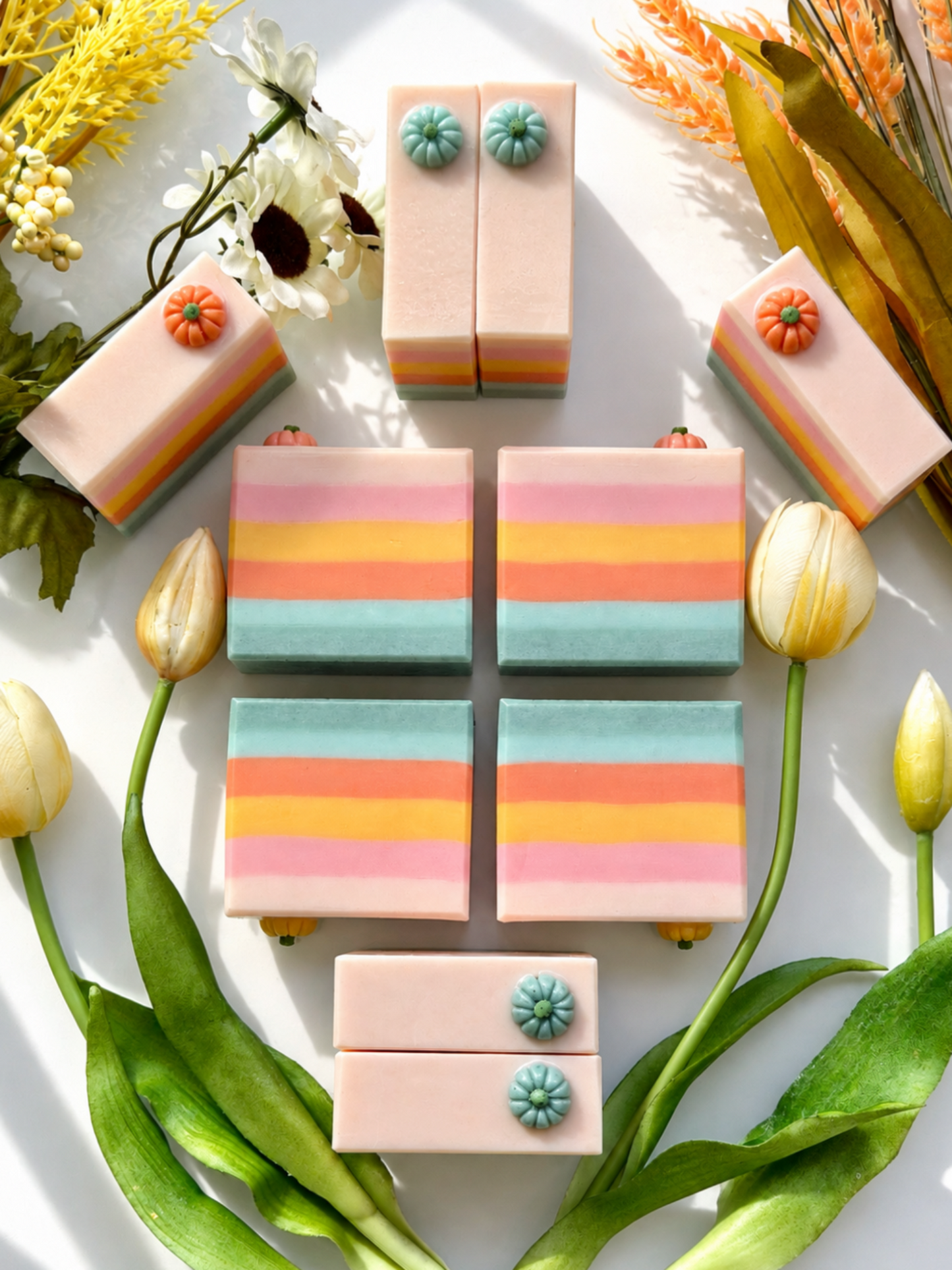 Handcrafted Bar Soap | pumpkin patch pastels