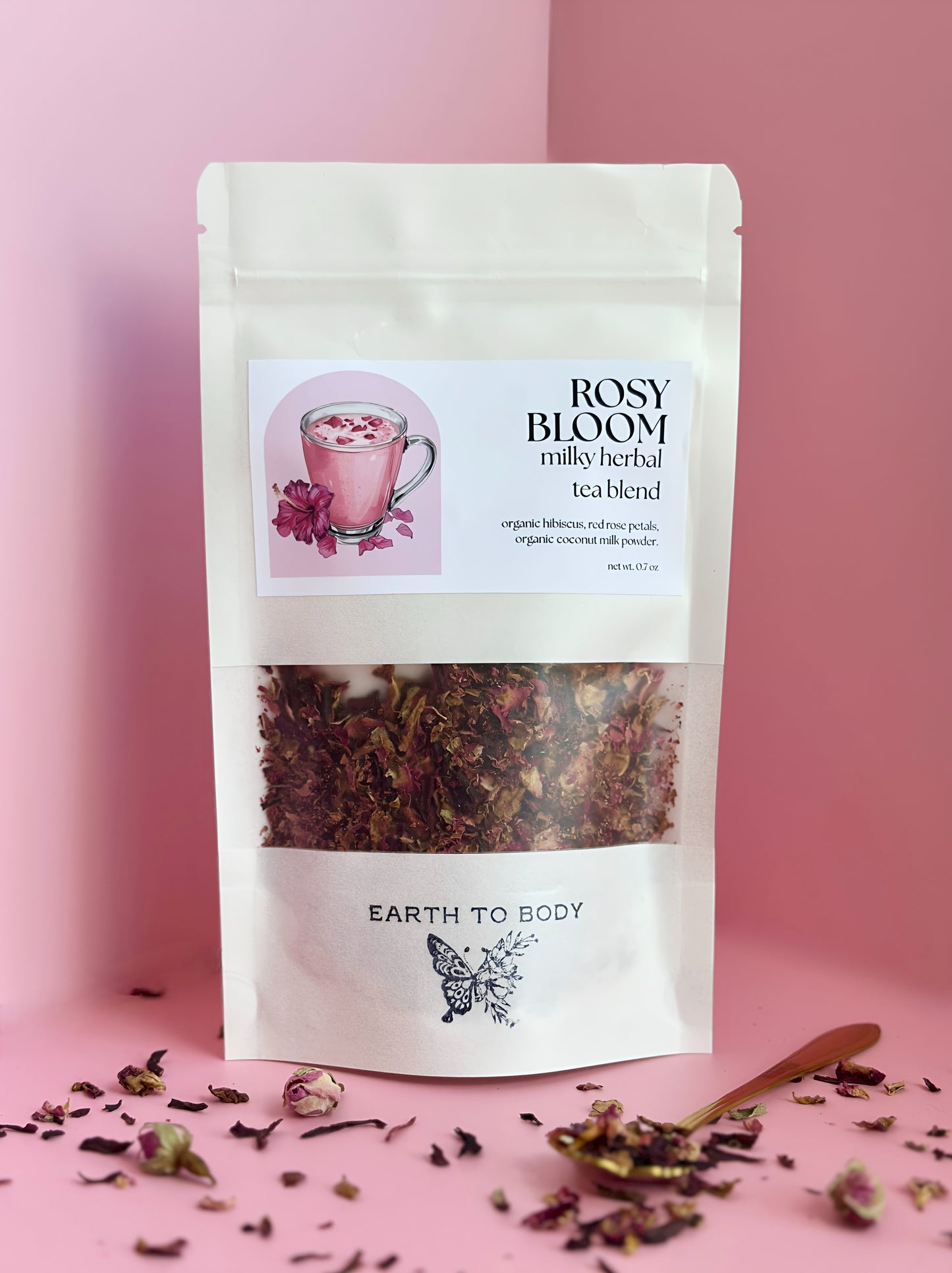 Milky Herbal Tea Blend | rosy bloom