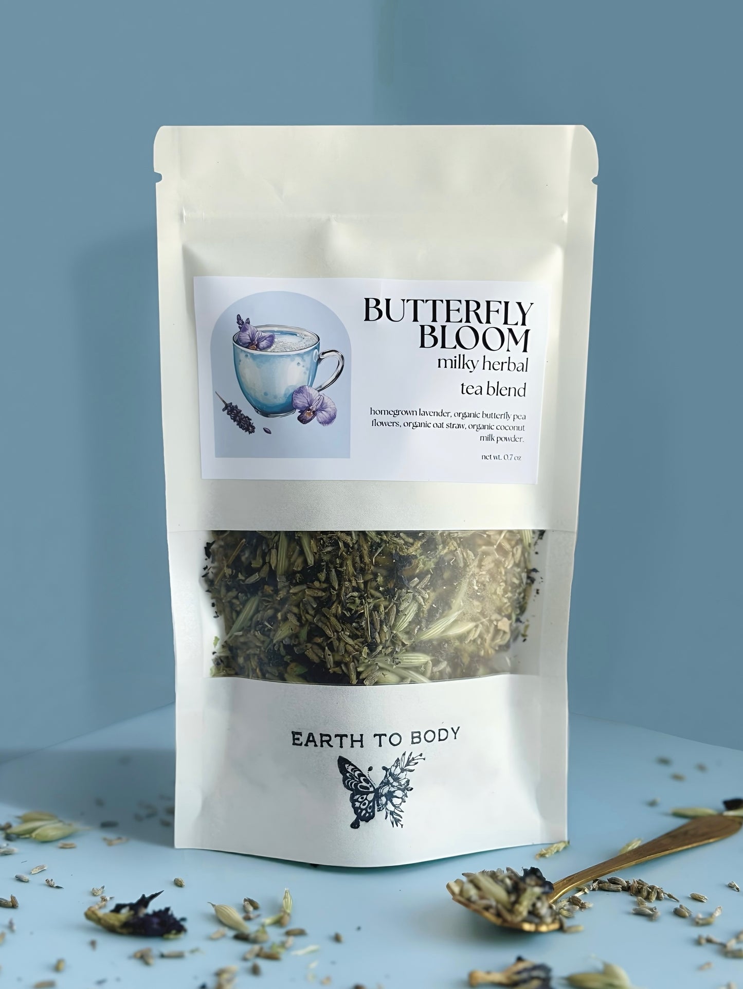 Milky Herbal Tea Blend | butterfly bloom