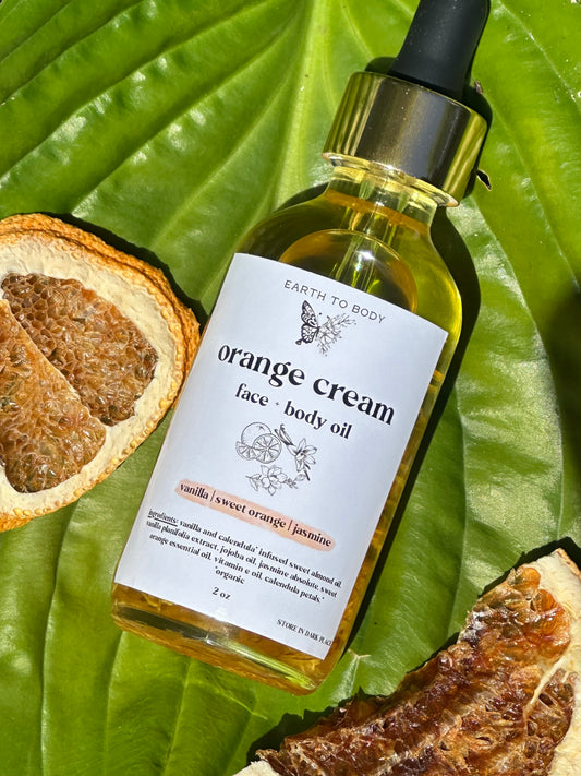 Orange Cream Face + Body Oil | vanilla, sweet orange + jasmine