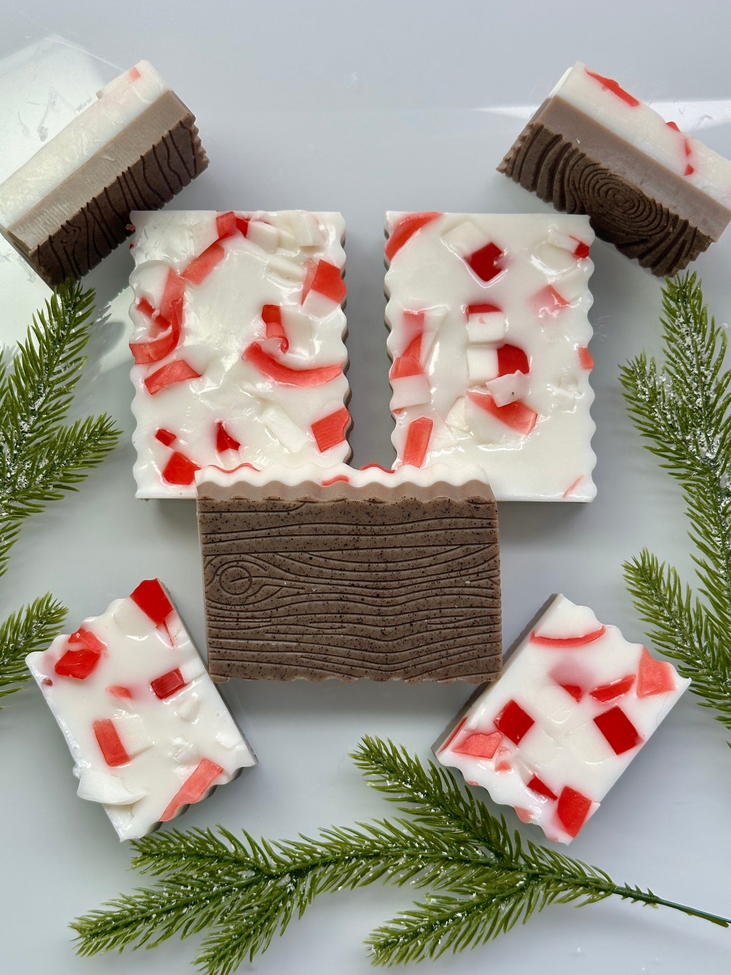 Shea Butter, Aloe & Goat Milk Soap | holiday peppermint bark