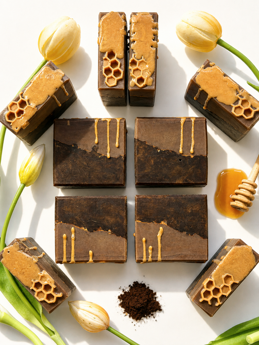 Handcrafted Bar Soap | chocolate honey drizzle