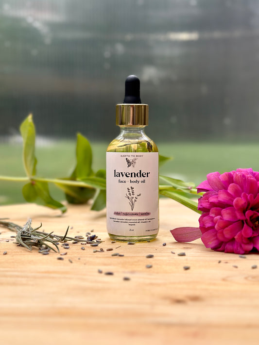 Lavender Infused Face + Body Oil