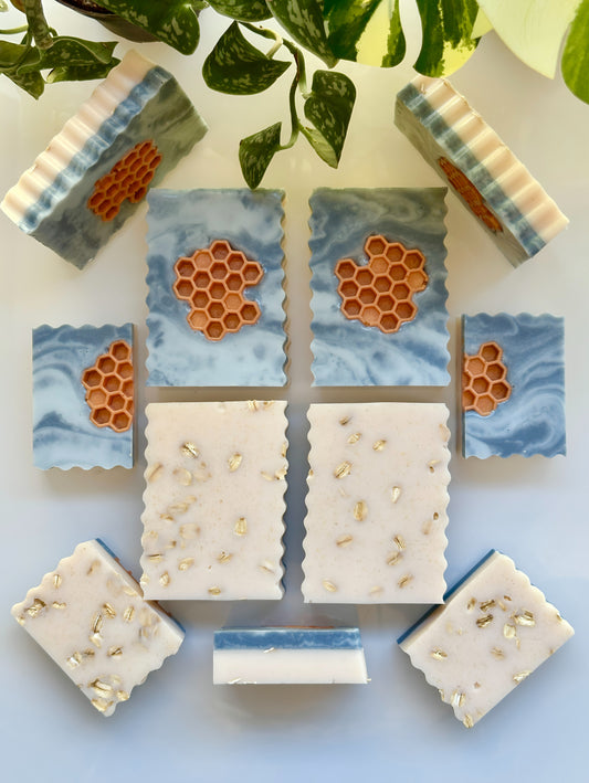 Shea Butter, Aloe & Goat Milk Soap | blueberry honey crumble
