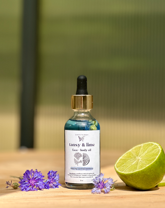 Tansy & Lime Face + Body Oil