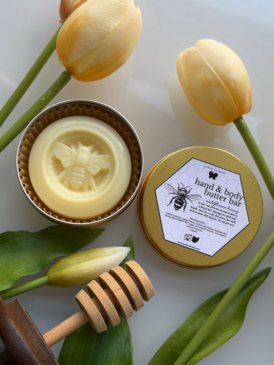 Beeswax Hand & Body Butter Bar | wildflower honey