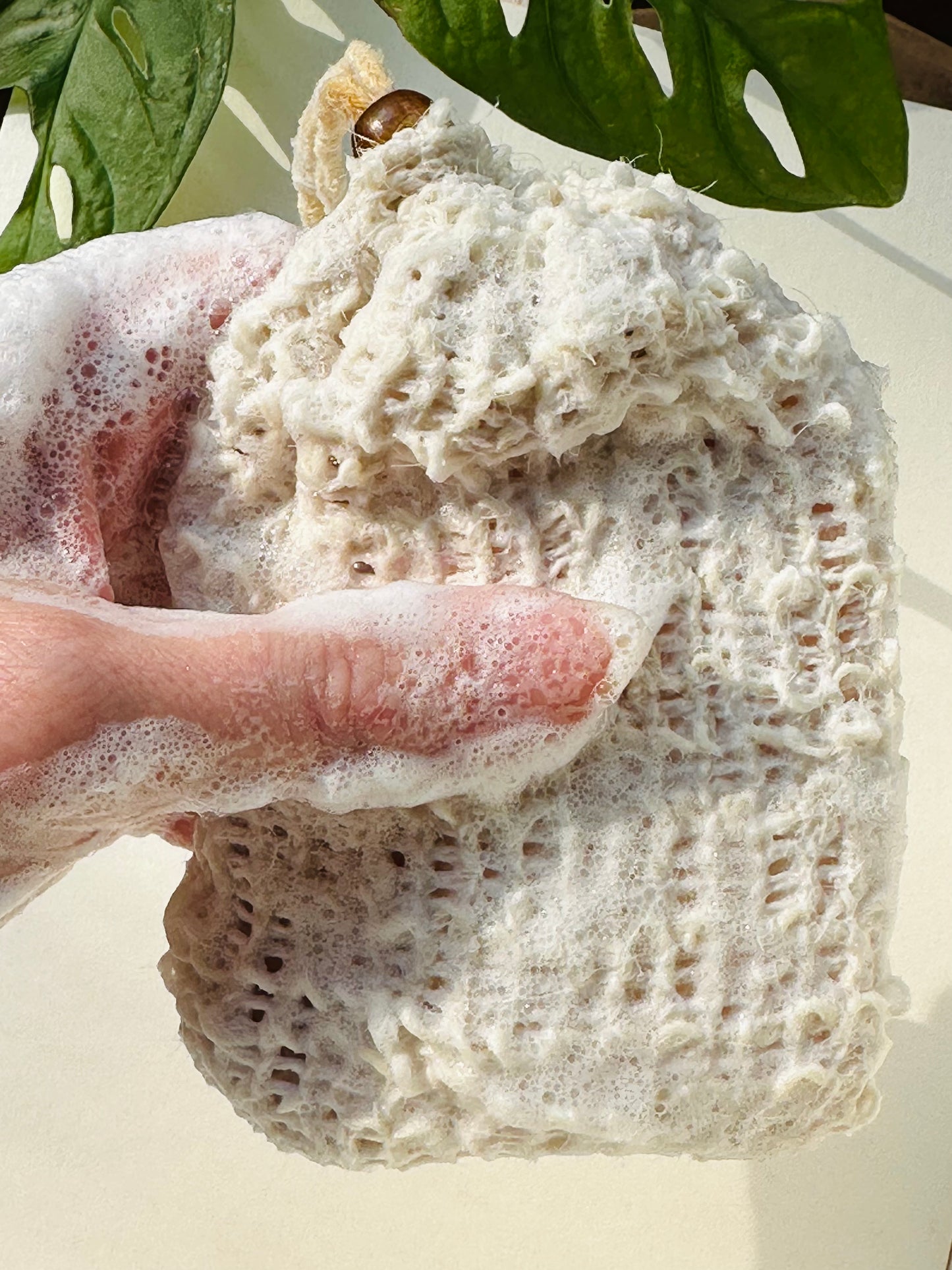 Reusable Soap Exfoliating Bag | natural sisal fiber