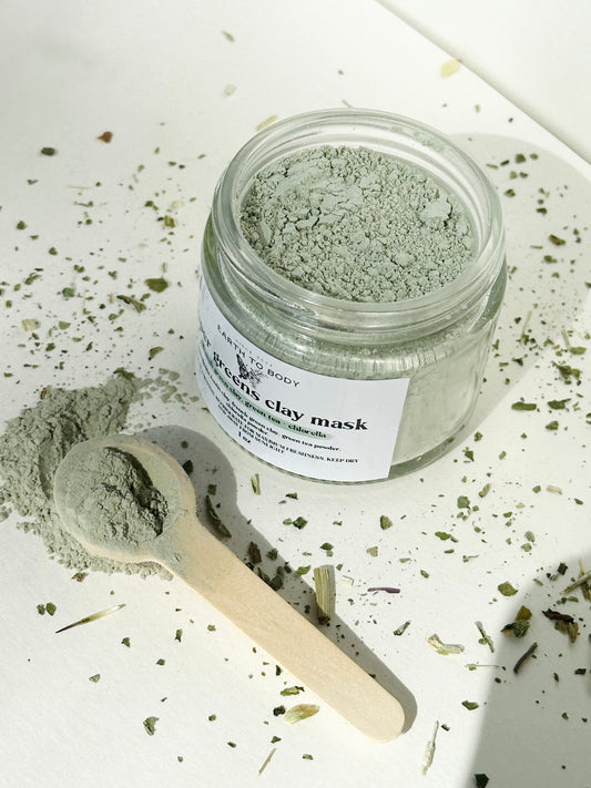 Super Greens Clay Mask | french green clay, green tea + chlorella