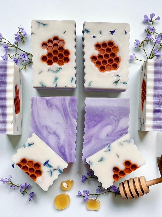 Shea Butter, Aloe & Goat Milk Soap | honey lavender