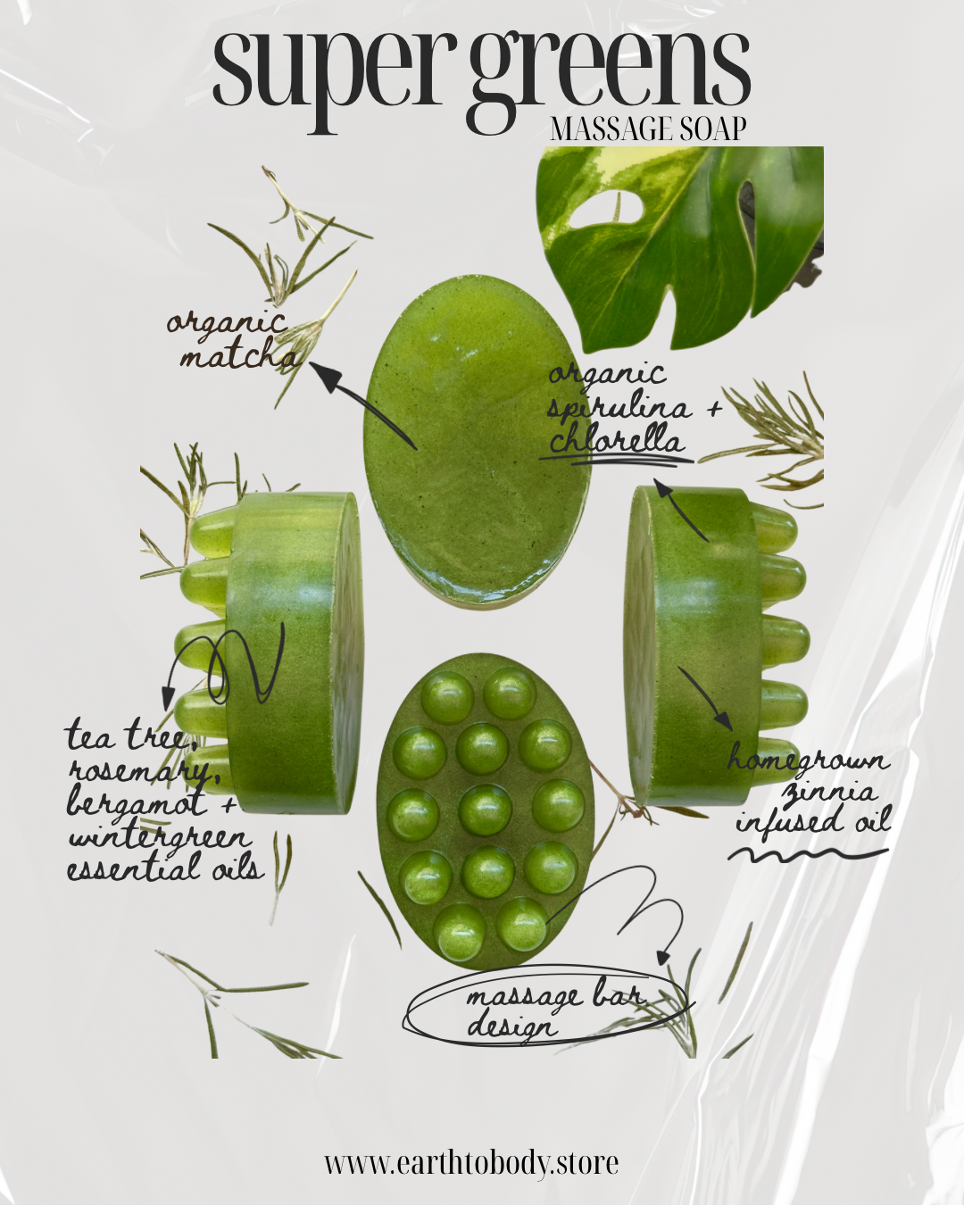 Vegan Aloe Soap | super greens