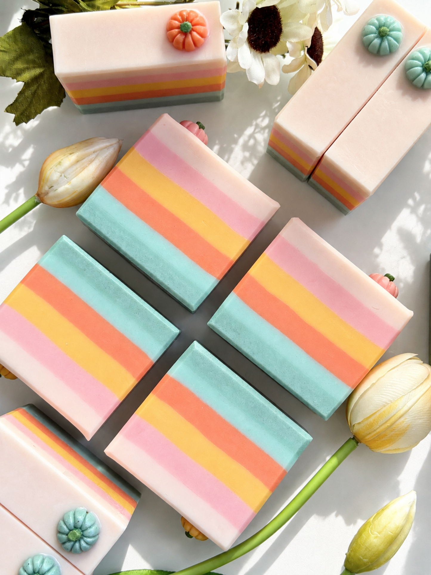Handcrafted Bar Soap | pumpkin patch pastels