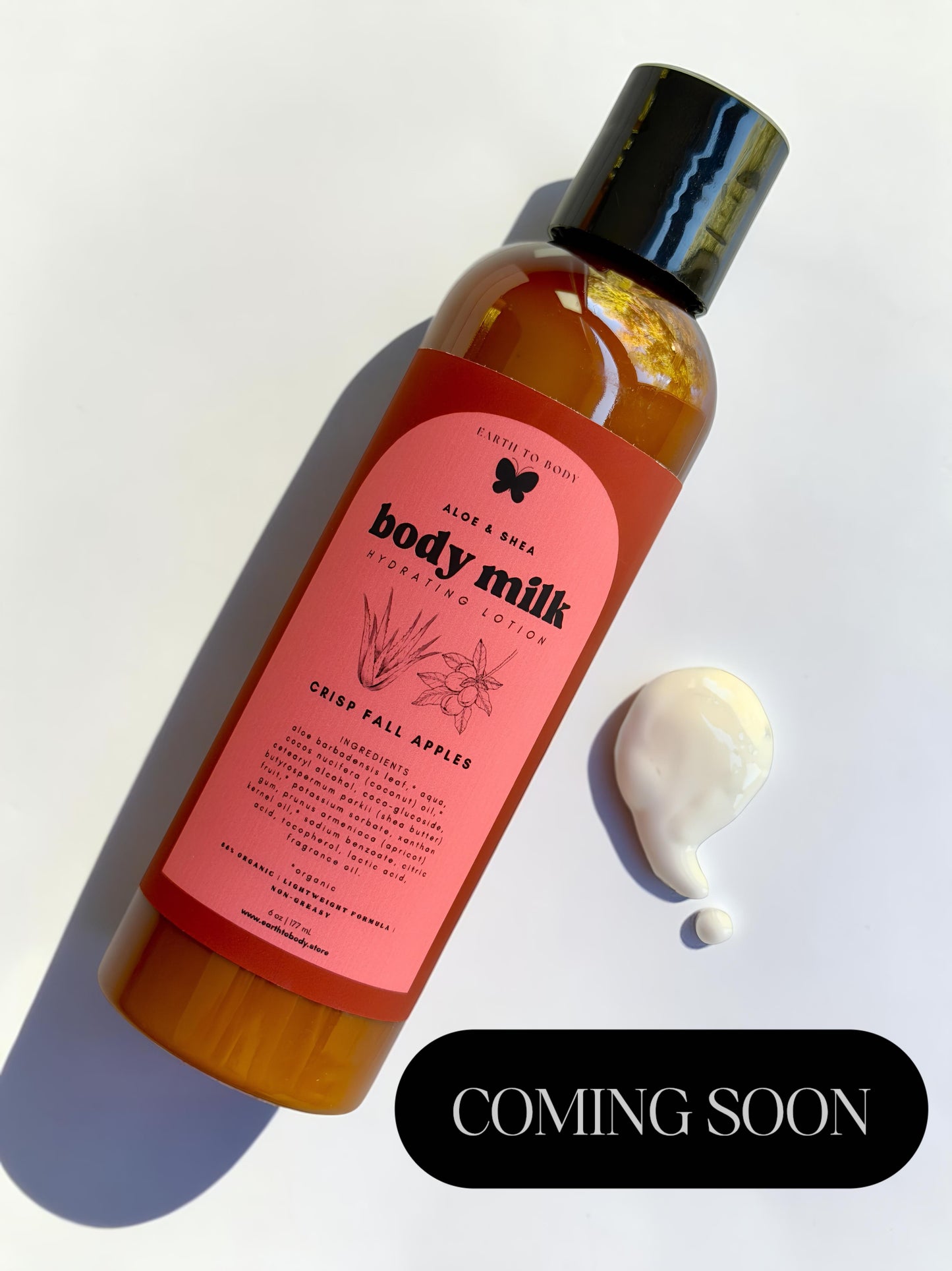!! LAUNCHING LAST WEEK OF OCTOBER !! Aloe & Shea Body Milk | crisp fall apples